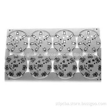 LED PCB, Made of Aluminum, 0.2 to 3.2mm Thickness